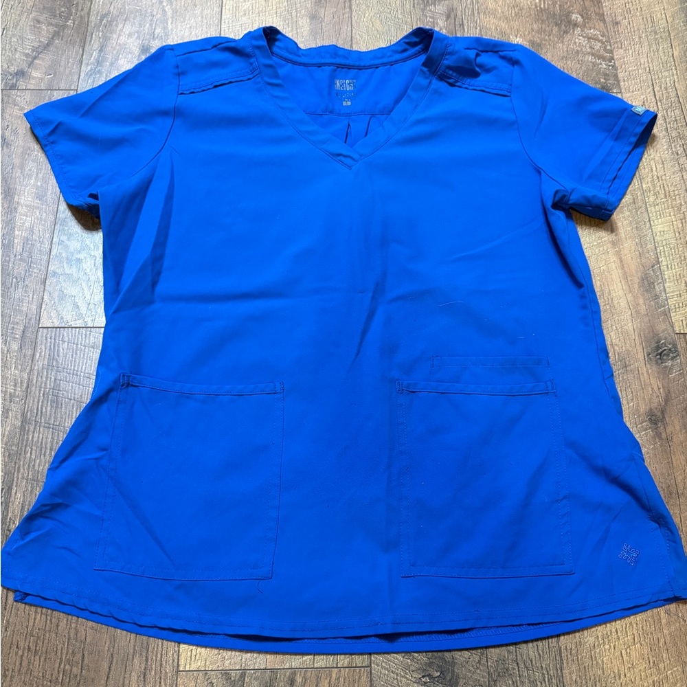 Med Couture Insight Women’s Scrub Set With Joggers Size Medium Royal Blue